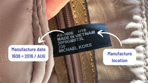 michael kors purse lookup by tag number|Michael Kors number lookup.